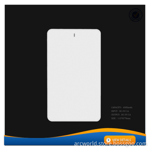 AWC0914 oem card ce rohs external battery cheap power bank